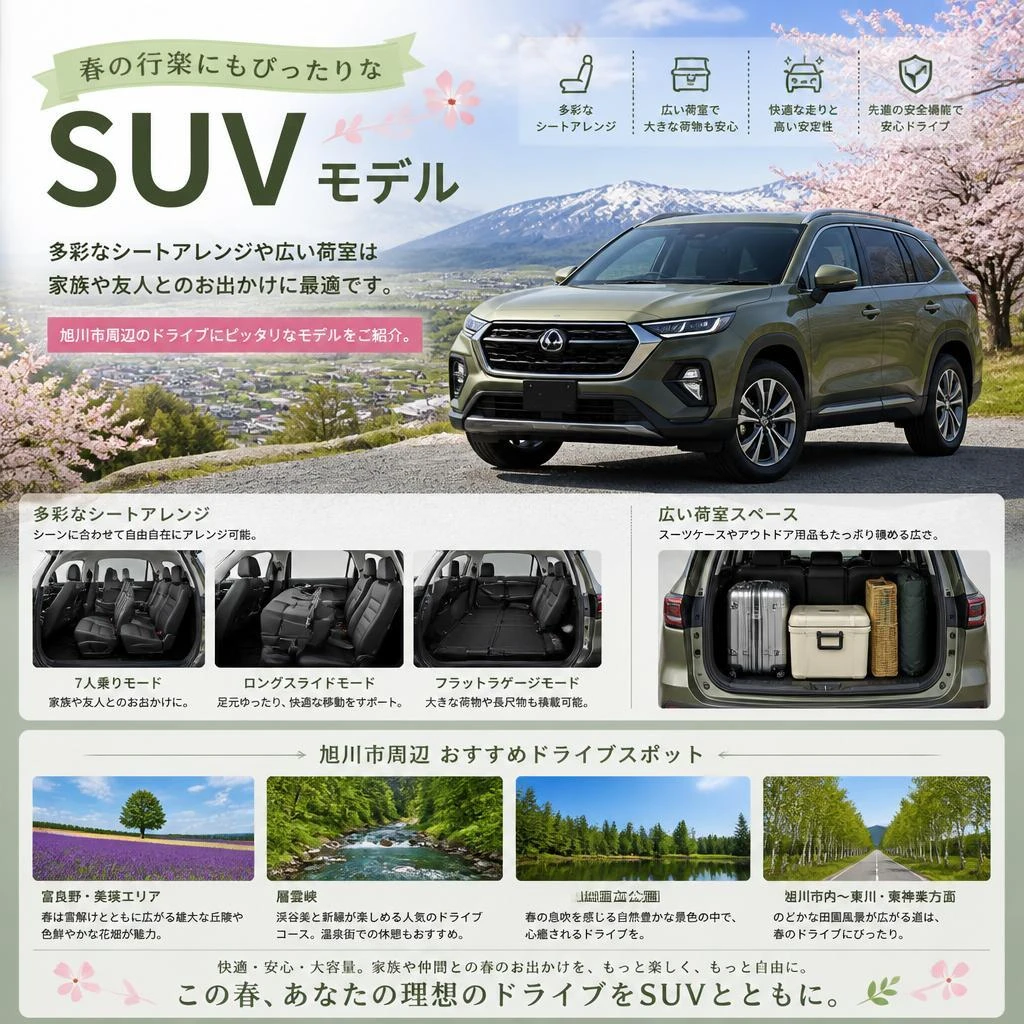 人気のSUVモデルをチェック！
