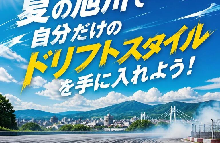 夏の旭川で自分だけのドリフトスタイルを手に入れよう！