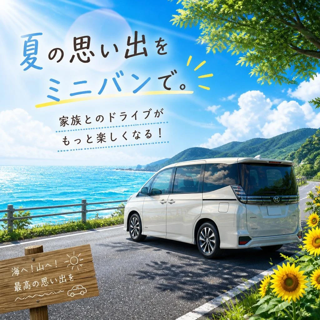 夏の思い出をミニバンで。家族とのドライブがもっと楽しくなる！
