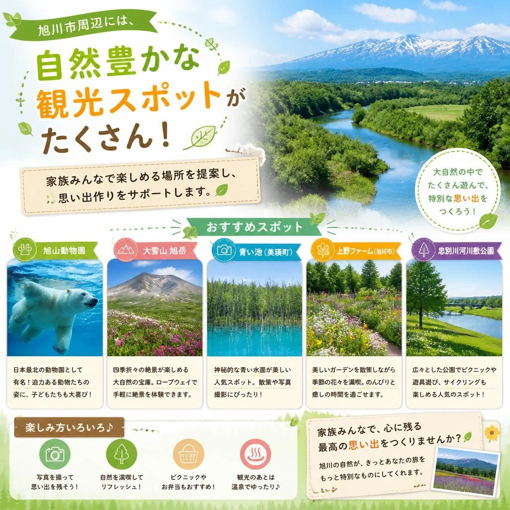 旭川市のおすすめドライブスポット