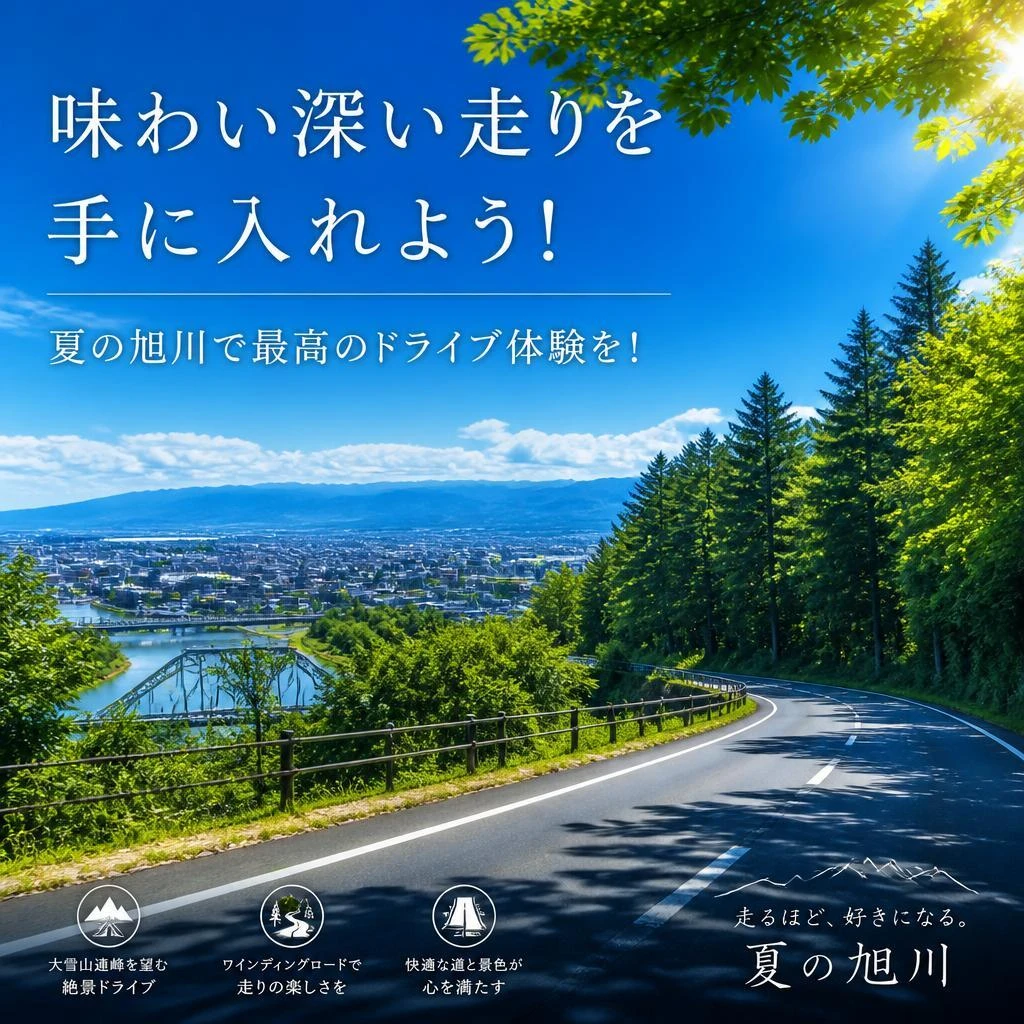味わい深い走りを手に入れよう！夏の旭川で最高のドライブ体験を！