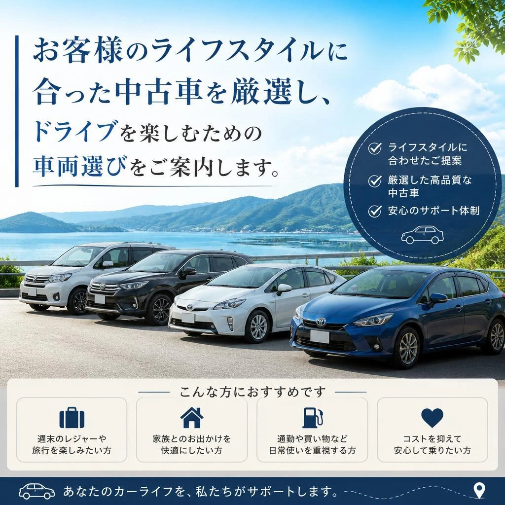 ドライブに最適な中古車のご提案