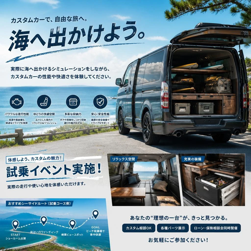3. 夏の海へのドライブシミュレーション