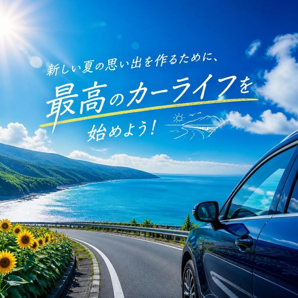 新しい夏の思い出を作るために、最高のカーライフを始めよう！