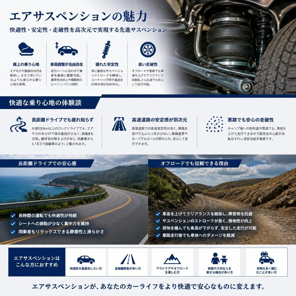 エアサスのメリットとは？