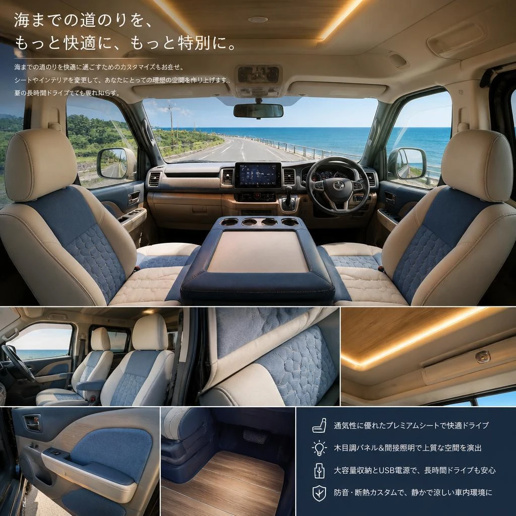快適なドライブを実現するためのカスタマイズ
