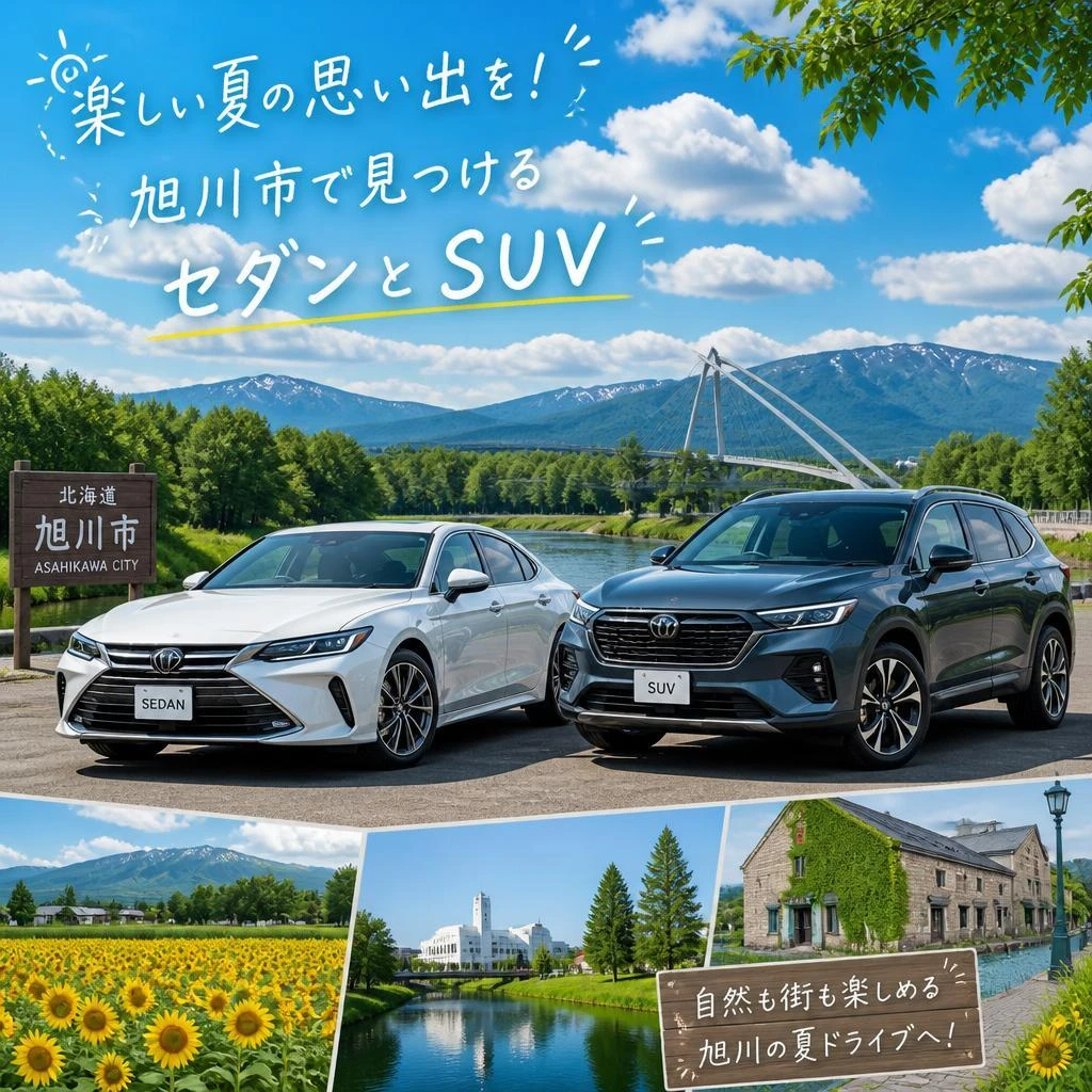 楽しい夏の思い出を！旭川市で見つけるセダンとSUV
