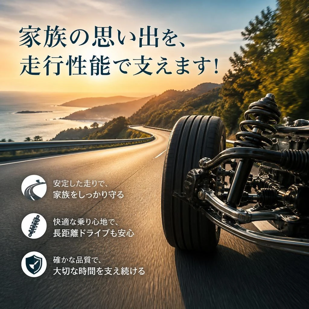 家族の思い出を、走行性能で支えます！